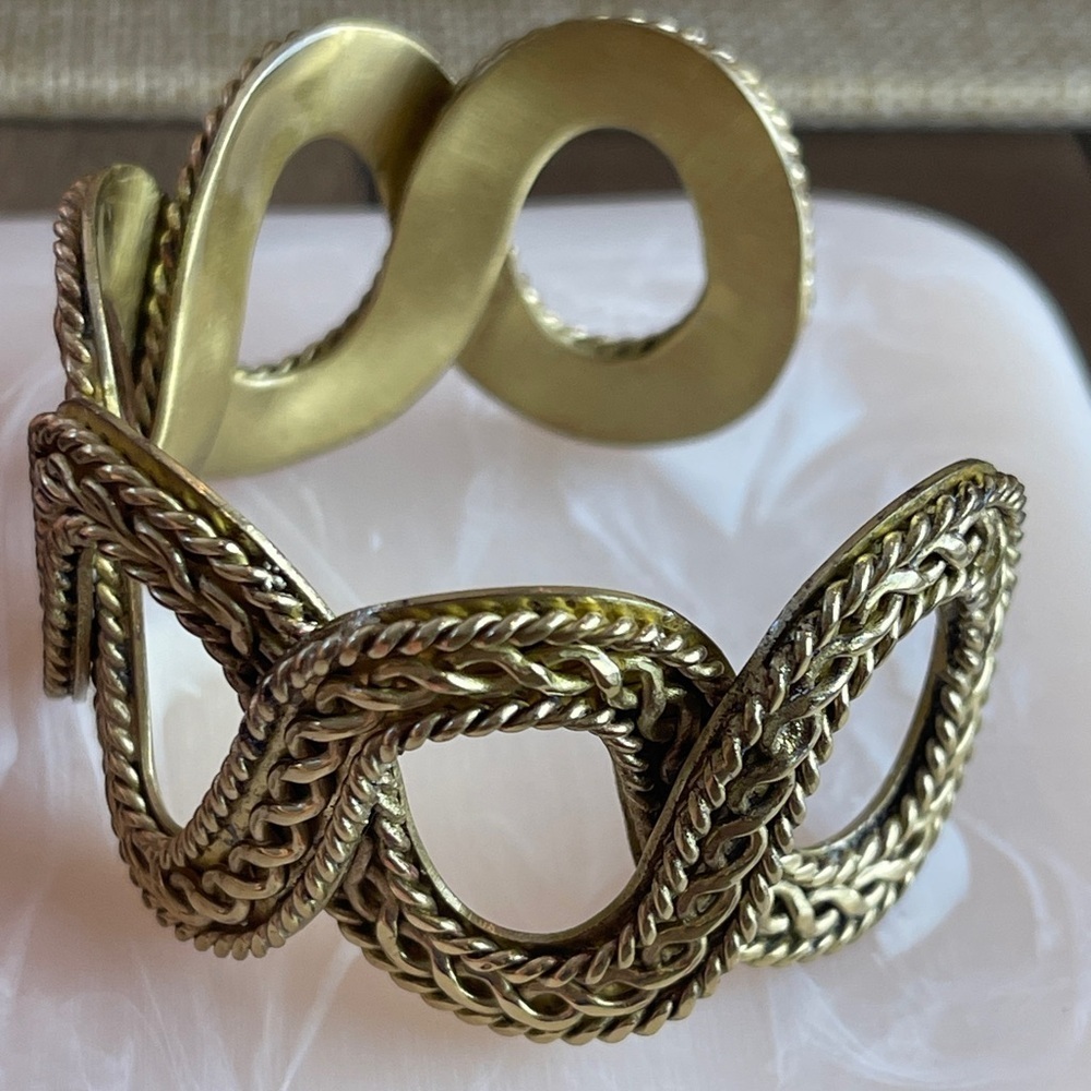 Rustic Cuff Gold Tone Cuff, Flexible, Includes Pouch, Casual, Comfortable, - Picture 10 of 16